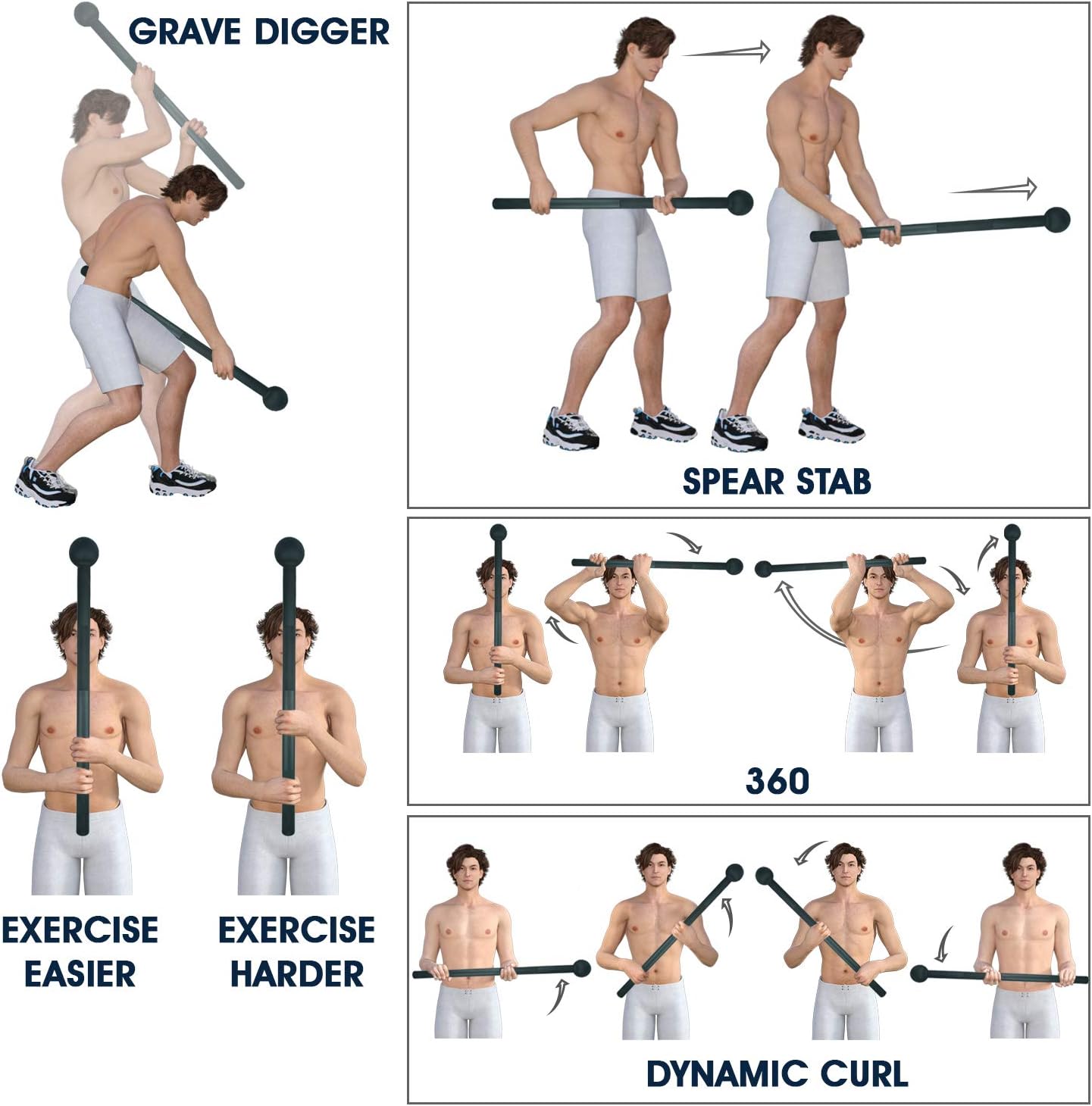 Unleash Your Strength with  Steel Mace Bell - Versatile Weight Options for Full Body Workouts, Rehabilitation, and Flexibility for All Fitness Levels